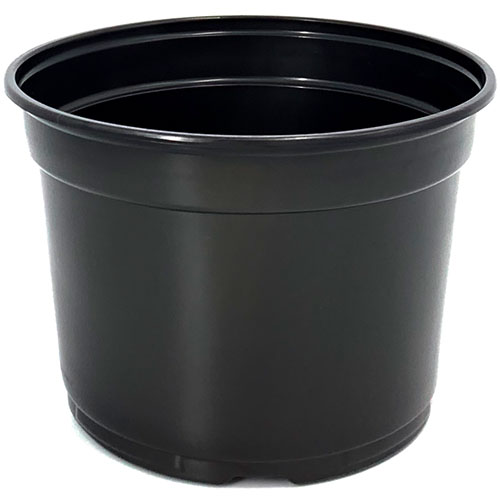 Round Pot Black 9 Inch - 240 per case - Mum Pans